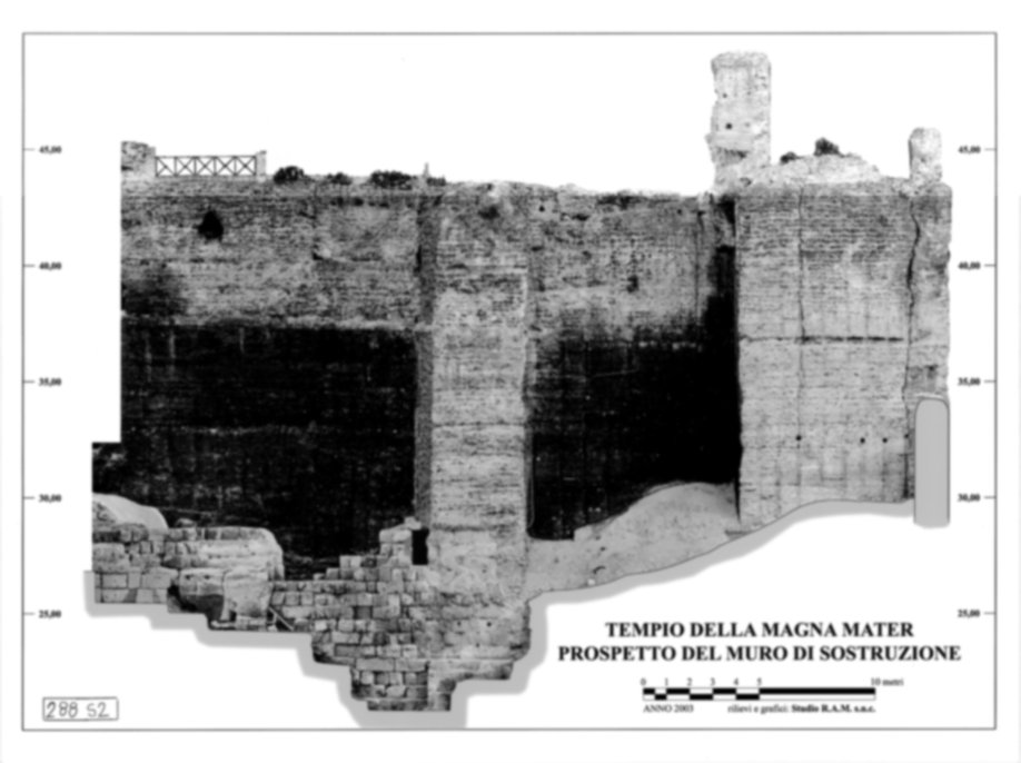 Roma, Palatino. Area sud-ovest. Pendici. Tempio della Magna Mater