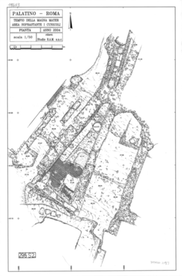 Roma, Palatino. Area sud-ovest. Pendici. Tempio della Magna Mater