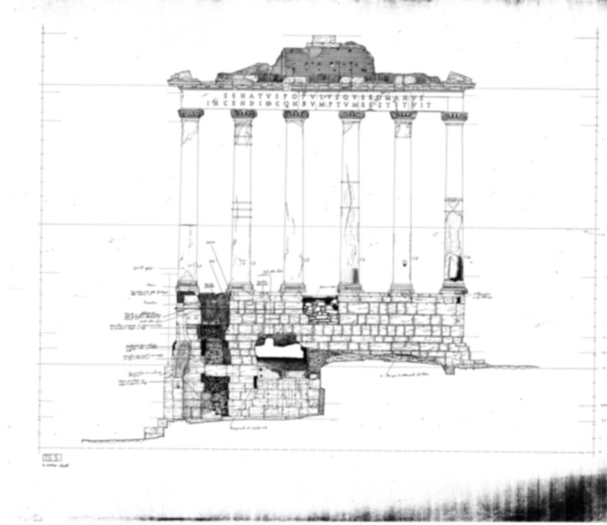 Roma, Foro Romano. Tempio di Saturno