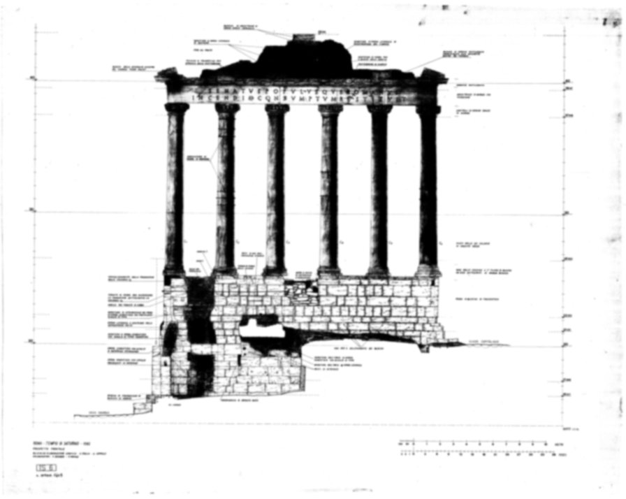 Roma, Foro Romano. Tempio di Saturno