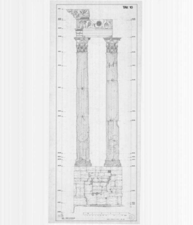 Roma, Foro Romano. Tempio di Vespasiano
