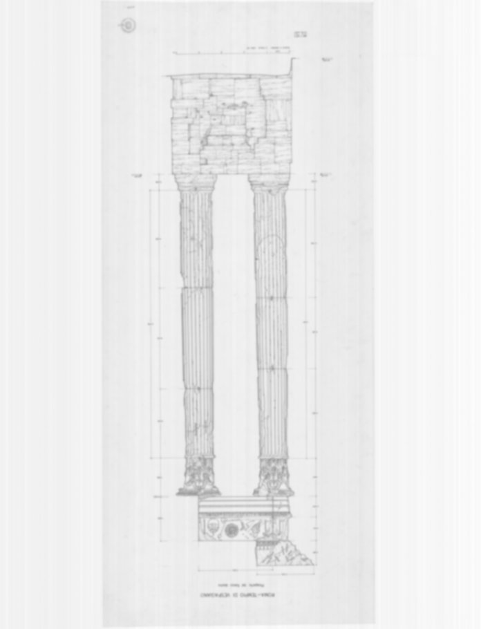 Roma, Foro Romano. Tempio di Vespasiano