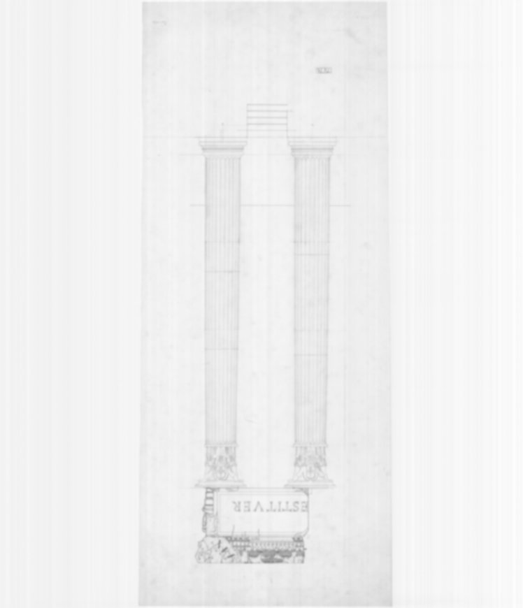 Roma, Foro Romano. Tempio di Vespasiano