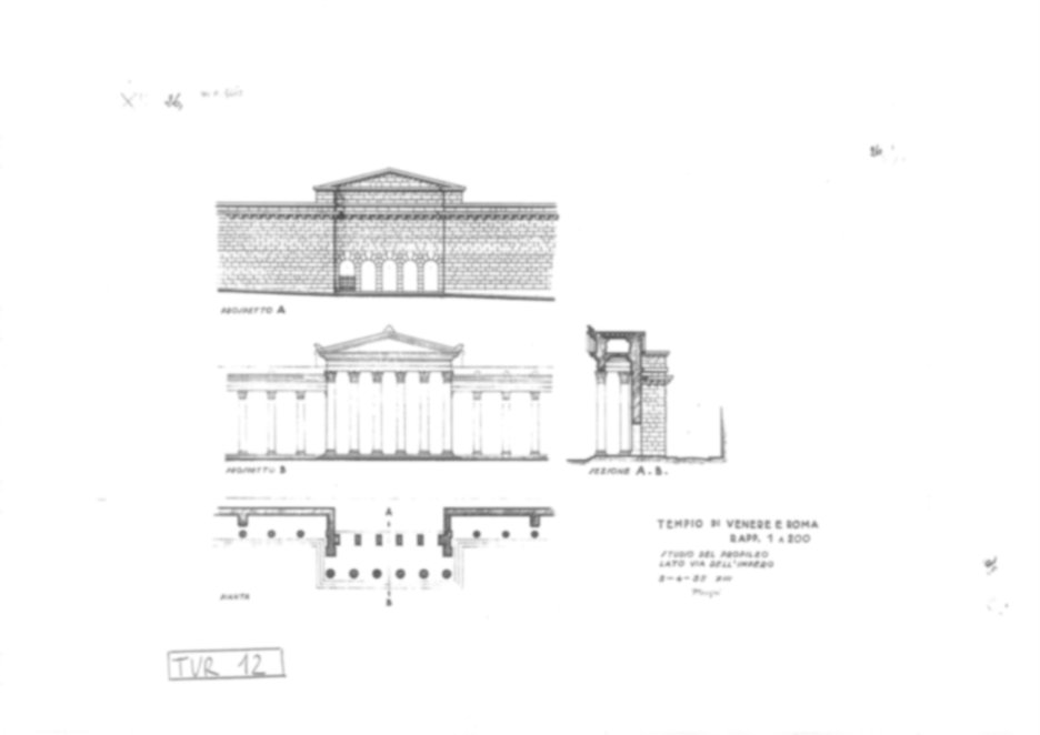 Roma, Foro Romano. Tempio di Venere e Roma, S. Maria Nova - S. Francesca Romana, Uffici, Antiquario Forense
