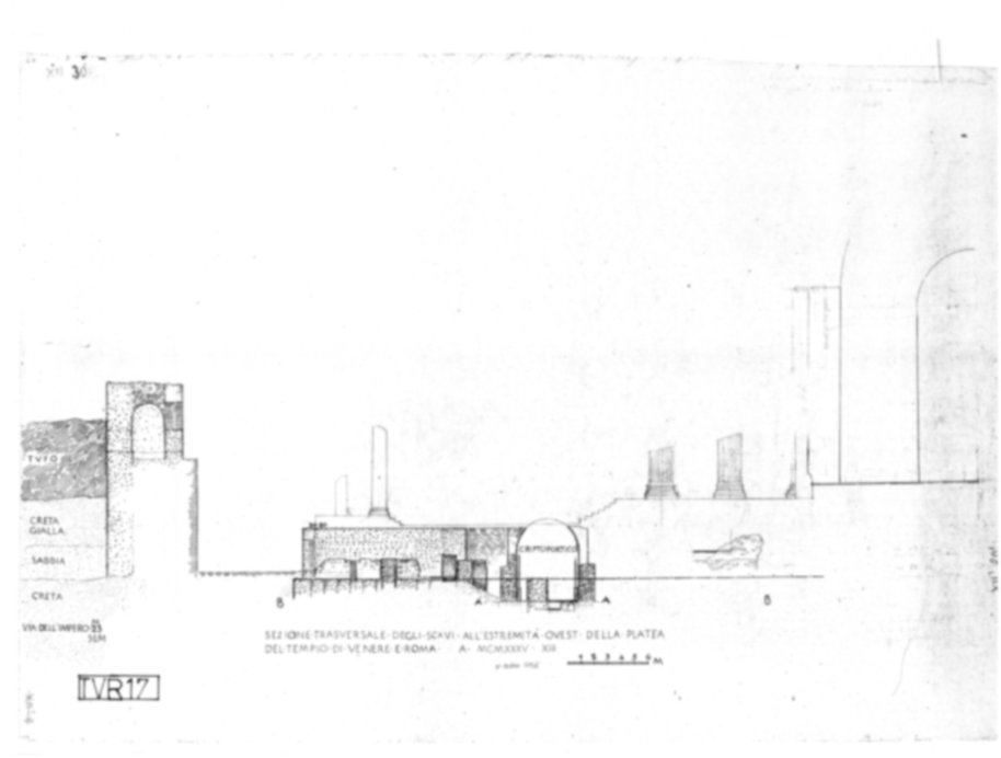 Roma, Foro Romano. Tempio di Venere e Roma, S. Maria Nova - S. Francesca Romana, Uffici, Antiquario Forense