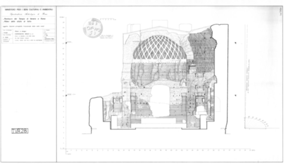 Roma, Foro Romano. Tempio di Venere e Roma, S. Maria Nova - S. Francesca Romana, Uffici, Antiquario Forense