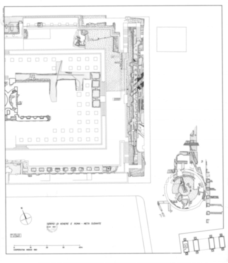 2969 - Roma, Foro Romano. Tempio di Venere e Roma, S. Maria Nova - S. Francesca Romana, Uffici, Antiquario Forense
