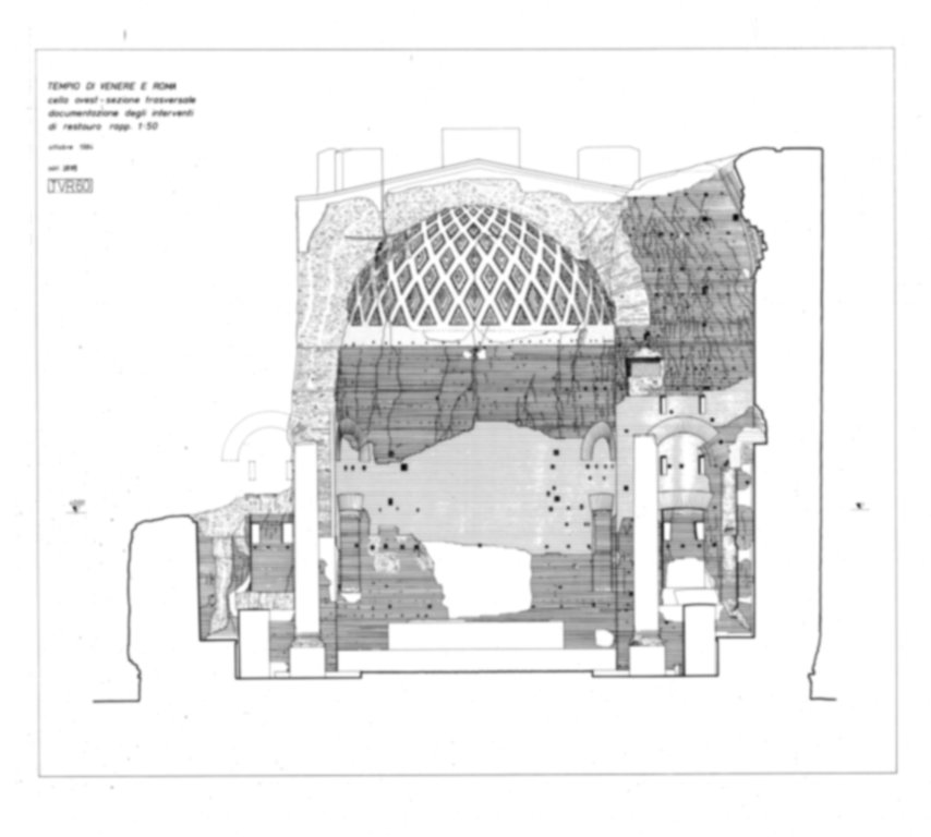 Roma, Foro Romano. Tempio di Venere e Roma, S. Maria Nova - S. Francesca Romana, Uffici, Antiquario Forense