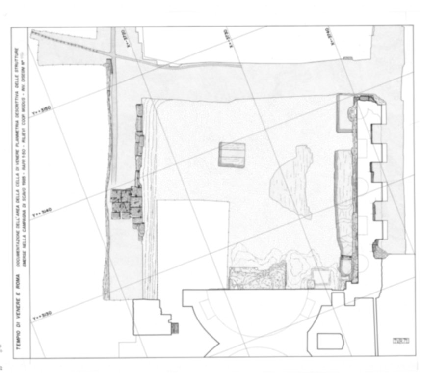 Roma, Foro Romano. Tempio di Venere e Roma, S. Maria Nova - S. Francesca Romana, Uffici, Antiquario Forense