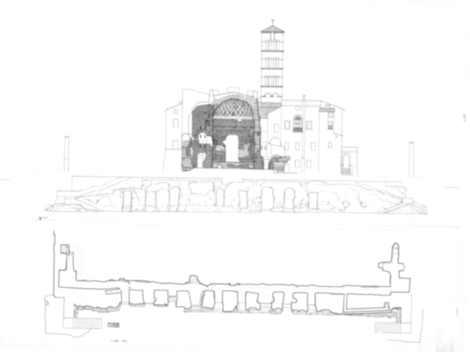 Roma, Foro Romano. Tempio di Venere e Roma, S. Maria Nova - S. Francesca Romana, Uffici, Antiquario Forense
