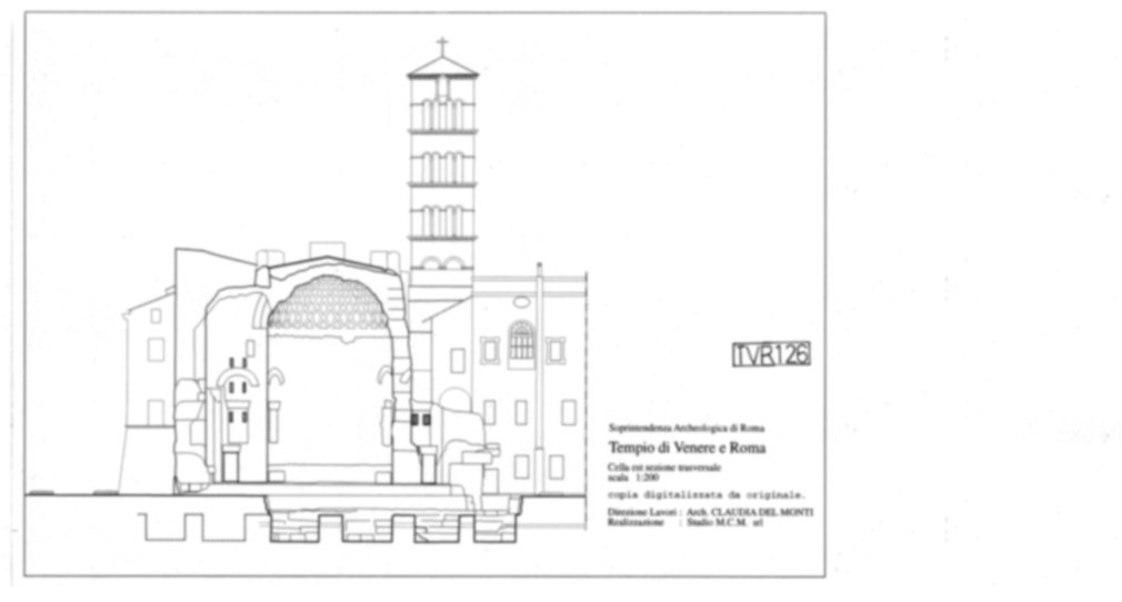 Roma, Foro Romano. Tempio di Venere e Roma, S. Maria Nova - S. Francesca Romana, Uffici, Antiquario Forense
