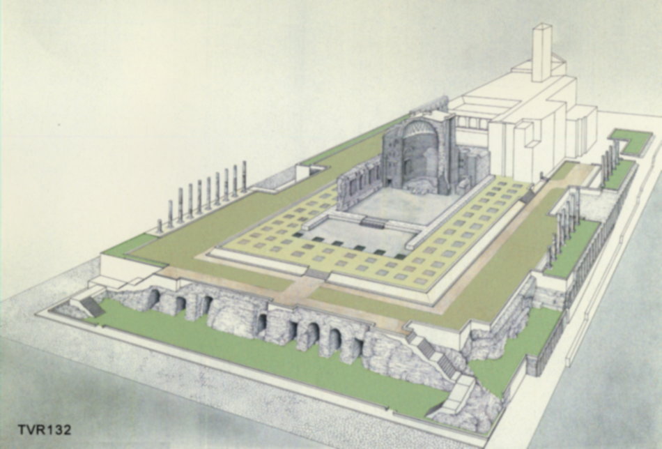 Roma, Foro Romano. Tempio di Venere e Roma, S. Maria Nova - S. Francesca Romana, Uffici, Antiquario Forense