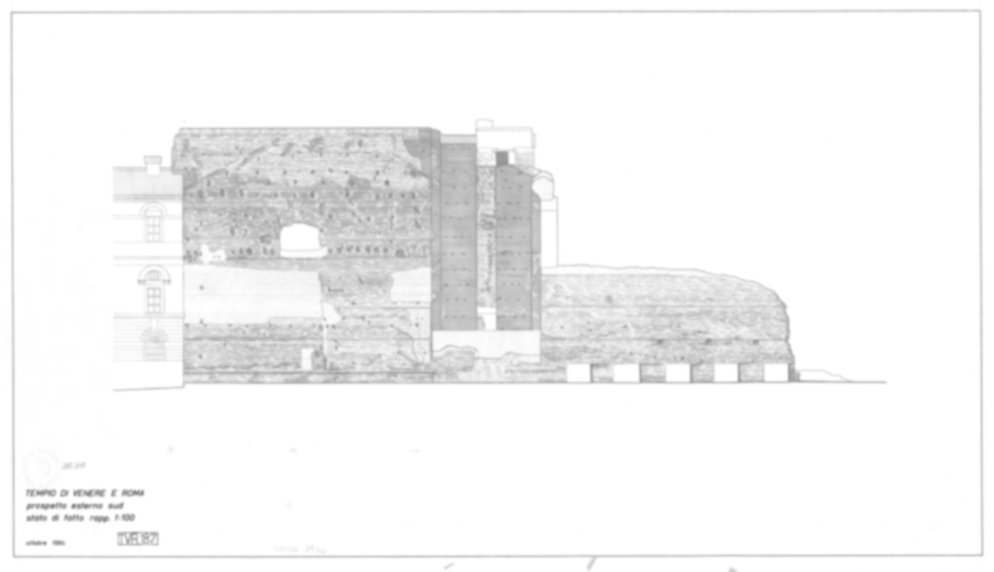 Roma, Foro Romano. Tempio di Venere e Roma