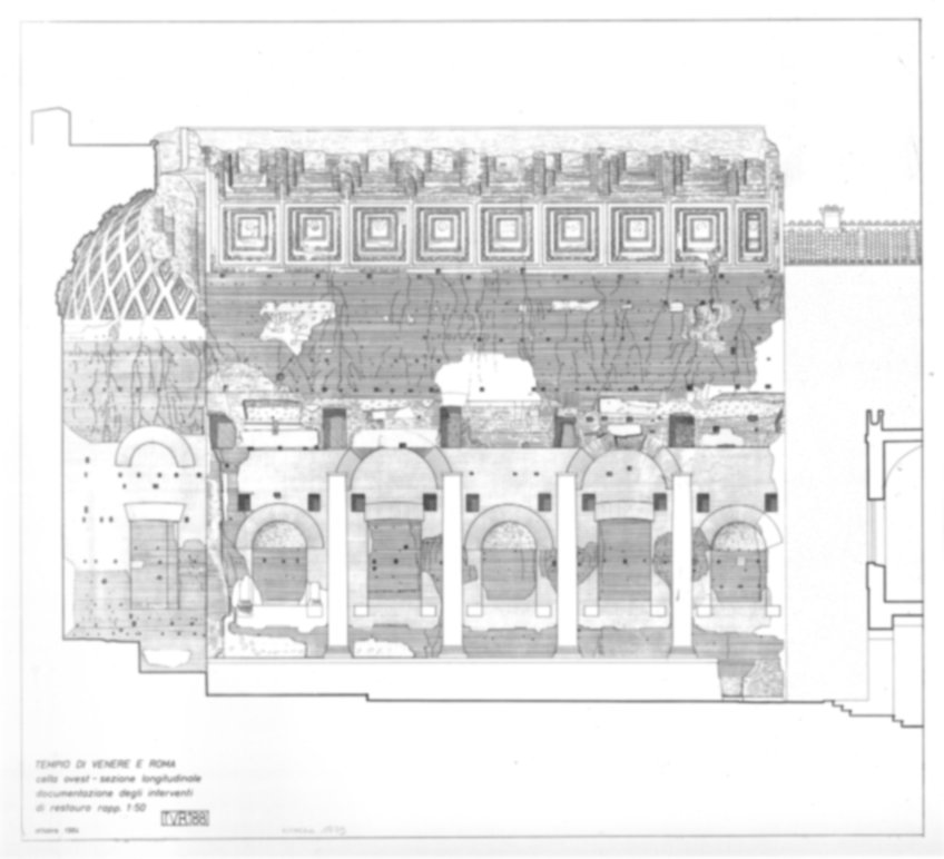 Roma, Foro Romano. Tempio di Venere e Roma