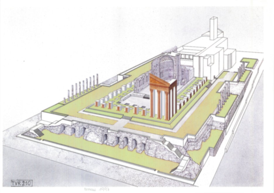 Roma, Foro Romano. Tempio di Venere e Roma