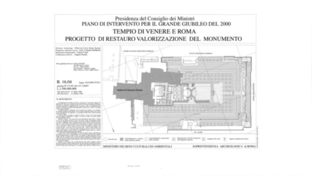 Roma, Foro Romano. Tempio di Venere e Roma