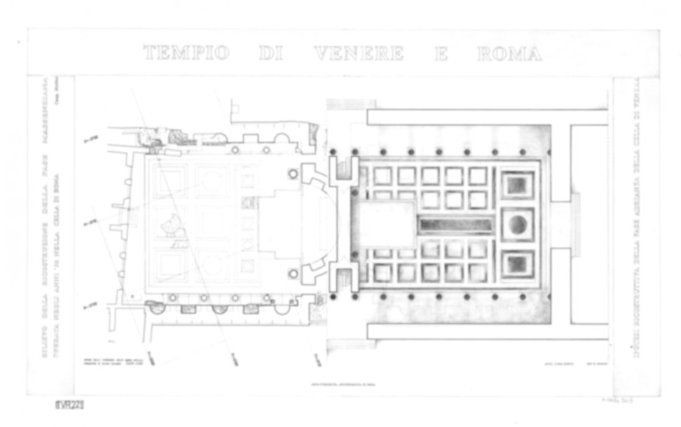Roma, Foro Romano. Tempio di Venere e Roma, S. Maria Nova - S. Francesca Romana, Uffici, Antiquario Forense
