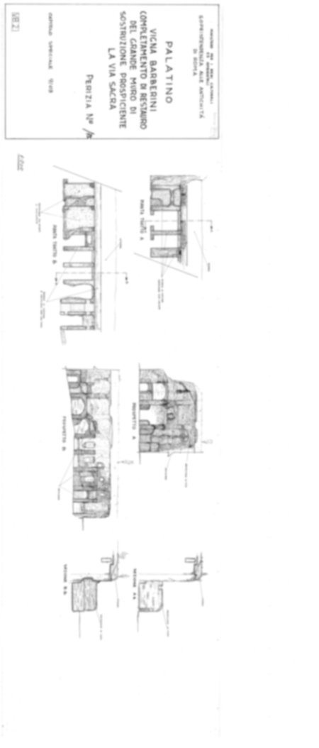 Roma, Palatino. Vigna Barberini. Tempio di Elagabalo - S. Sebastiano; S. Bonaventura