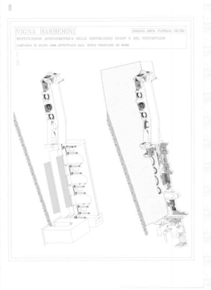 Roma, Palatino. Vigna Barberini. Clivo Palatino; Tempio di Elagabalo - S. Sebastiano; S. Bonaventura