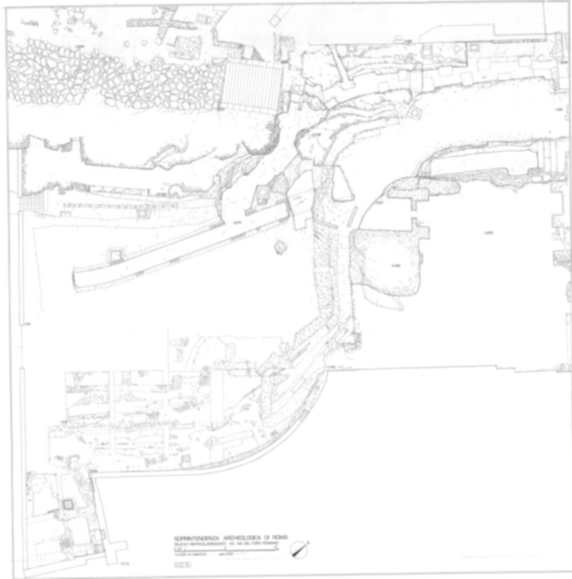 VDC16 - Roma, Foro Romano. Scavo via della Consolazione; lato ovest Foro Romano; pendici del Campidoglio