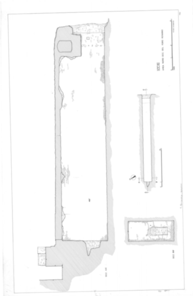 Roma, Foro Romano. Scavo via della Consolazione; lato ovest Foro Romano; Tempio della Concordia