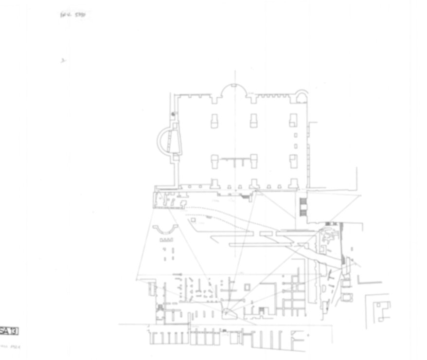 Roma, Foro Romano, Palatino. Palatino pendici nord. Horrea Vespasiani