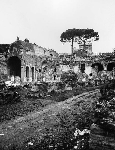 006409 - monumento - Stadio di Domiziano, lato settentrionale, dopo i lavori di restauro del portico. Neg. serie E nÂ° 2109