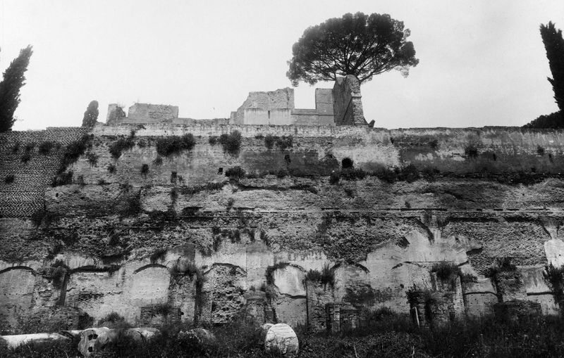 006400 - monumento - Stadio di Domiziano, lato occidentale, prima dei lavori di restauro del 1936. Neg. serie E, foto Gaggiotti nÂ°2117