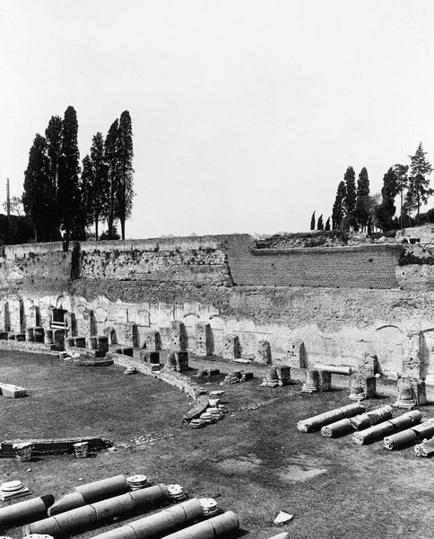 006403 - monumento - Stadio di Domiziano, lato occidentale, prima dei lavori di restauro Neg. serie E nÂ°2111