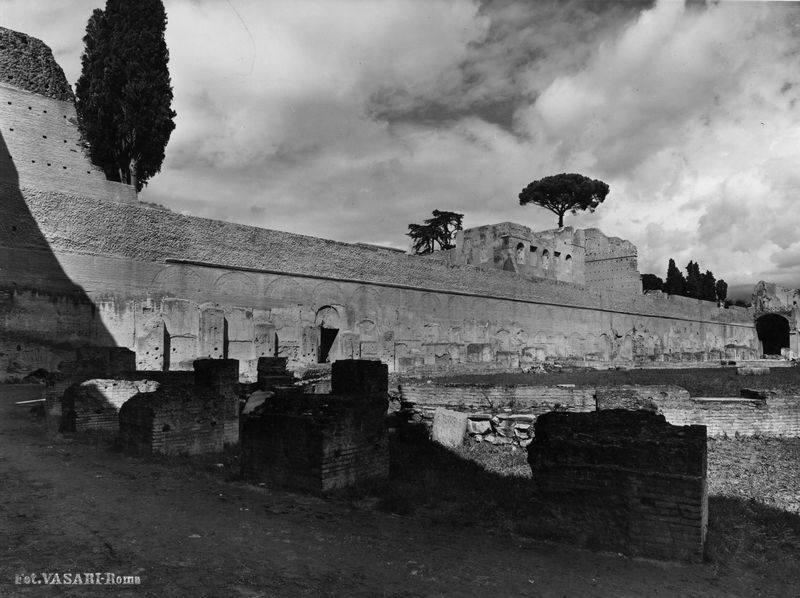 006406 - monumento - Stadio di Domiziano, lato settentrionale, dopo i lavori di restauro. Neg. serie D nÂ°1665
