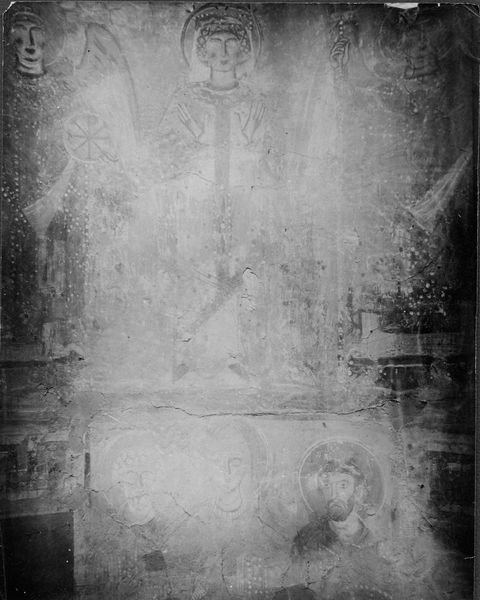 003129 - elaborato grafico - Palatino, Chiesa di S. Sebastianello, affresco laterale; senza negativo