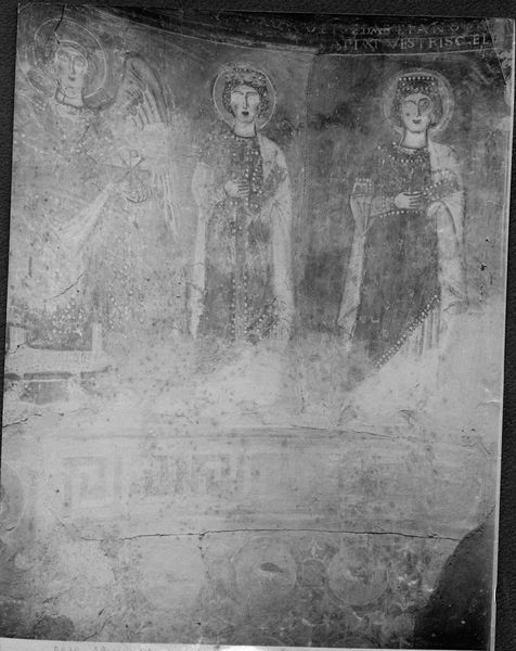 003130 - elaborato grafico - Palatino, Chiesa di S. Sebastianello, affresco laterale; senza negativo