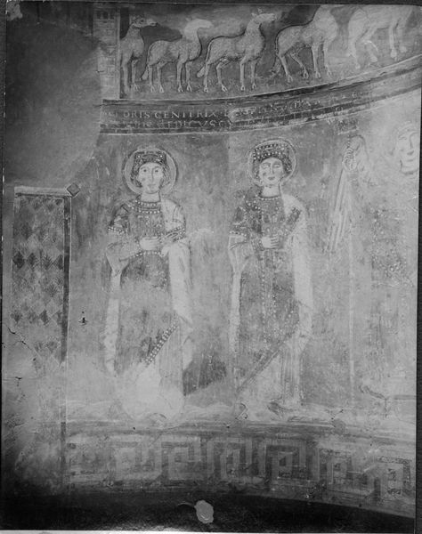 003131 - elaborato grafico - Palatino, Chiesa di S. Sebastianello, affresco laterale; senza negativo