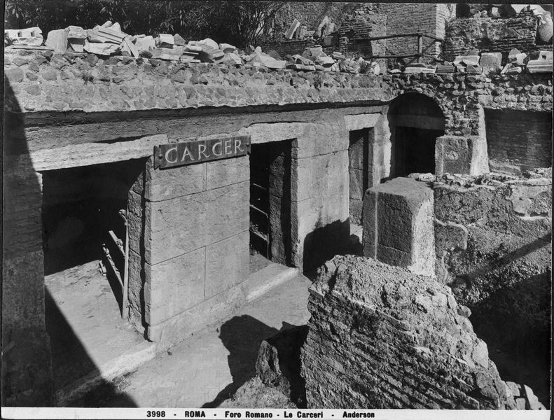 012361 - monumento - Foro Romano, c.d. Carcere, veduta dopo il restauro; senza negativo