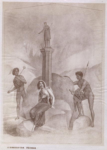 002783 - elaborato grafico - Casa di Livia, tablino o vano B: acquarello (?) della parete sud-ovest con raffigurazione di Io, Argo,Hermes.
Senza negativo