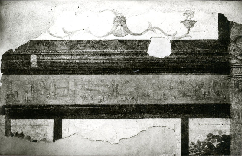 002660 - monumento - Casa di Livia, ala destra o Sala del Monocromo: primo intercolunnio della parete nord-est. Bibliografia: Rizzo "Le pitture di casa di Livia" 1936

Neg. serie Gabinetto Fotografico Nazionale  E nÂ° 42963