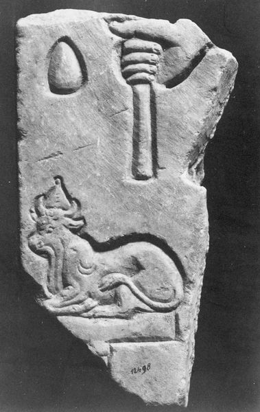 C000553 - reperto - Colosseo, settore nord-ovest, primo ordine, parte superiore di capitello composito a foglie lisce; neg. serie L