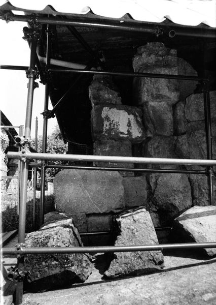 001709 - monumento - Palatino, Roma quadrata, Scalae Caci, la copertura, l'estremitÃ  sud: Film n. 2462
