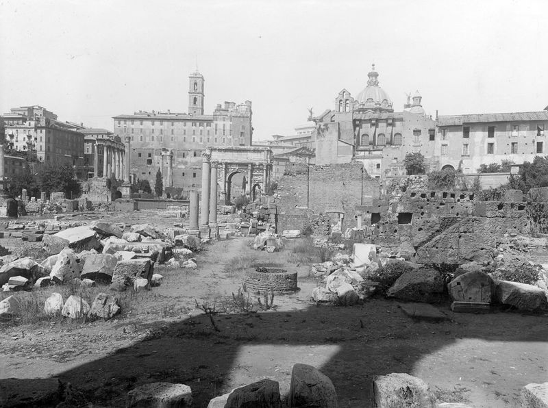 012249 - monumento - Basilica Emilia, veduta da sud-est. Neg. serie E nÂ° 1219