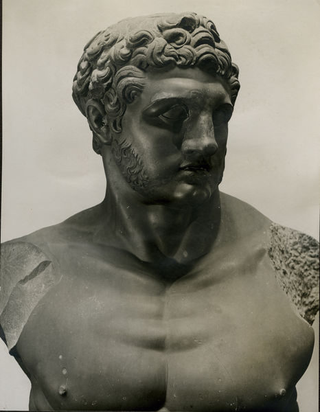 C001267 - elaborato grafico - Colosseo, ingresso occidentale, primo ordine. Particolare dell'affresco raffigurante la cittÃ  di Gerusalemme (XVI-XVII secolo); neg. serie L19