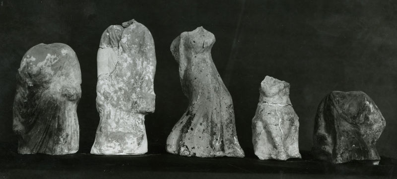C001283 - elaborato grafico - Colosseo, ingresso occidentale, primo ordine. Particolare dell'affresco raffigurante la cittÃ  di Gerusalemme (XVI-XVII secolo); neg. serie L20