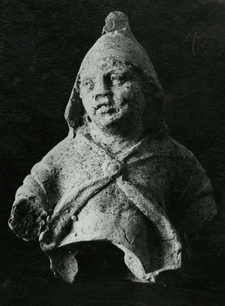 C001288 - elaborato grafico - Colosseo, ingresso occidentale, primo ordine. Particolare dell'affresco raffigurante la cittÃ  di Gerusalemme (XVI-XVII secolo); neg. serie L20