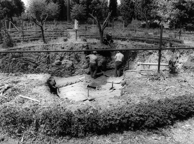 006006 - restauro - Palatino, Horti Farnesiani, lavori maggio 1985; FILM n. 1466