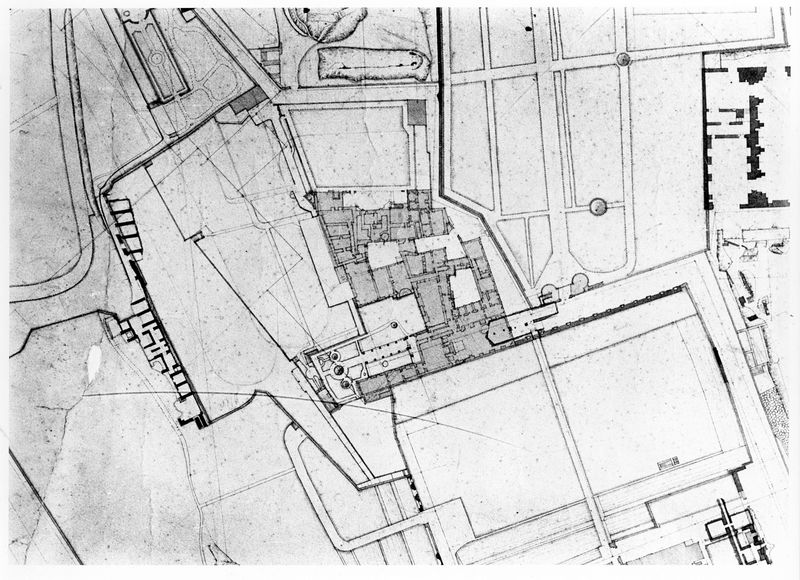 002929 - elaborato grafico - Strutture Imperiali prospicenti la via di S. Gregorio: pianta