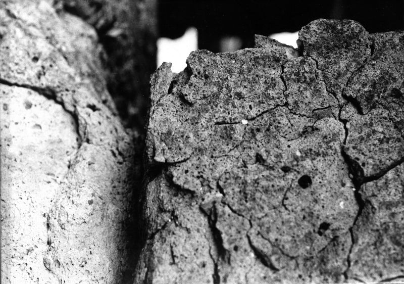 000072 - monumento - Palatino, Roma quadrata, Scalae Caci, muratura del lato occidentale, particolare di un blocco di tufo: Film n. 2462