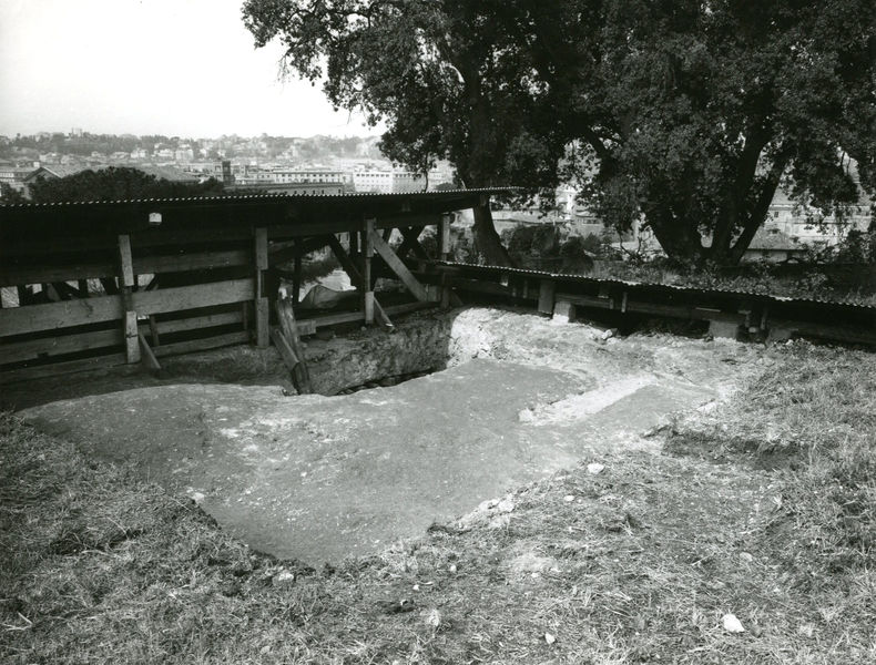 002198 - scavo archeologico - Casa di Augusto, zona dell'oecus prima dello scavo. Neg. serie 9x12 nÂ°1329
