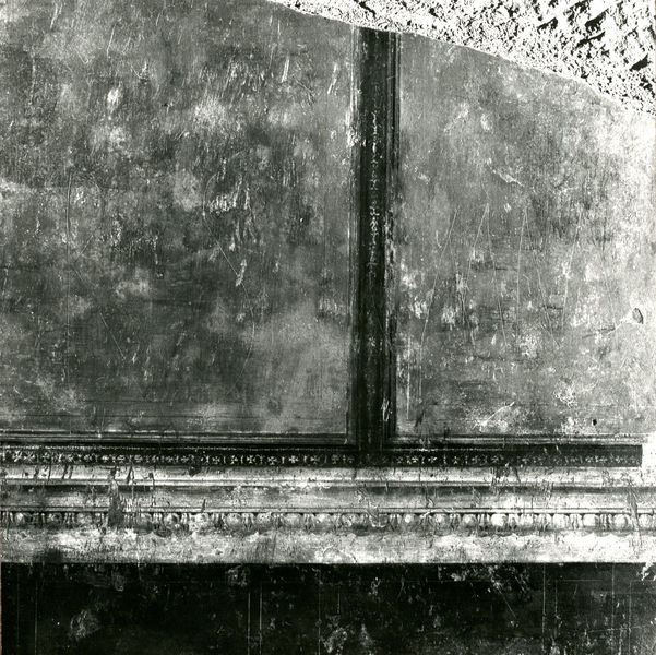 001984 - restauro - Casa di Augusto, Oecus, ambiente 13, pittura parietale in secondo stile pompeiano, ricollocata in situ su pannelli nel 2000.
 Bibliografia: Musatti, G. "Casa di Augusto sul Palatino. L'intervento di restauro e considerazioni sulla decorazione pittorica" in Bollettino d'Arte 2, aprile-giugno 2009 (serie VII) pp. 24 e ss. / Iacopi, I. "La Casa di Augusto, le pitture" Electa 2007 
 Neg. serie 6X6 nÂ° 4430