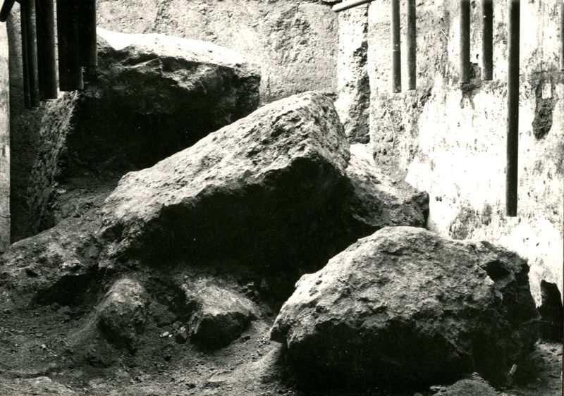 002149 - scavo archeologico - Casa di Augusto, scavi al cubicolo superiore, ambiente 15. Neg. serie 423