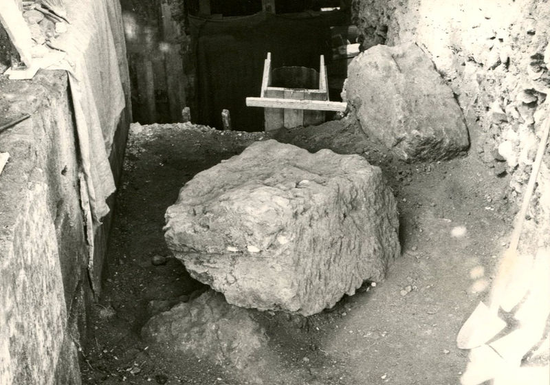 002154 - scavo archeologico - Casa di Augusto, scavi al cubicolo superiore, ambiente 15. Neg. serie 424