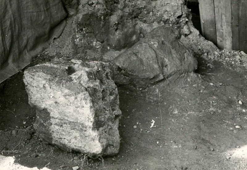 002155 - scavo archeologico - Casa di Augusto, scavi al cubicolo superiore, ambiente 15. Neg. serie 424